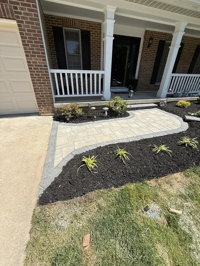 Landscaping and hardscaping work by Jamatte Landscaping in Baltimore County, Maryland