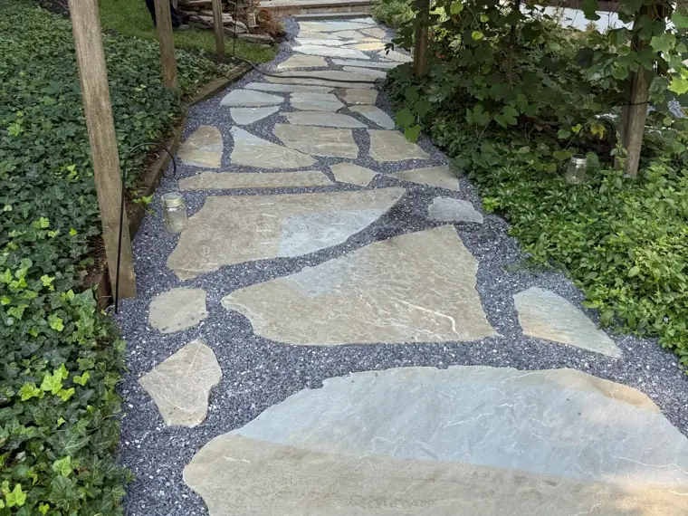 Landscaping and hardscaping work by Jamatte Landscaping in Baltimore County, Maryland