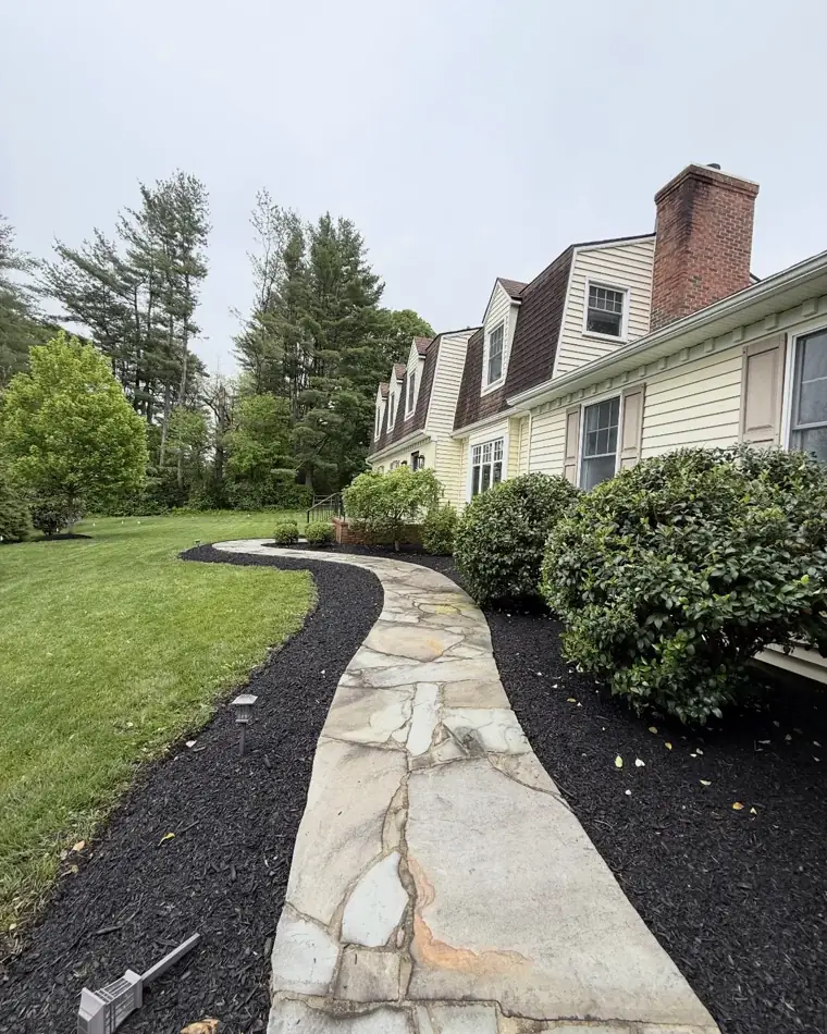 Landscaping and hardscaping work by Jamatte Landscaping in Baltimore County, Maryland