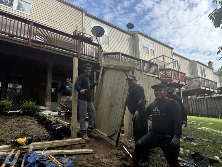 Landscaping and hardscaping work by Jamatte Landscaping in Baltimore County, Maryland